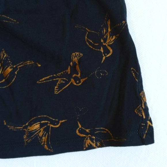 joe fresh hummingbird print cotton sleeveless swing dress 6 months baby girl - Picture 4 of 5